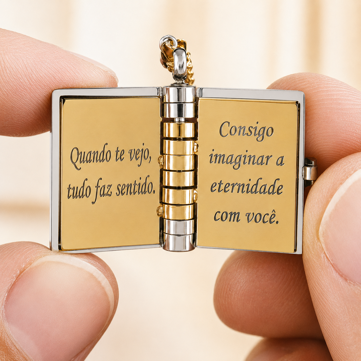 Colar Livro Meu Amor