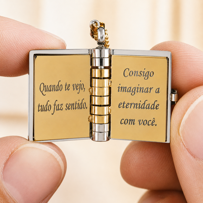 Colar Livro Meu Amor