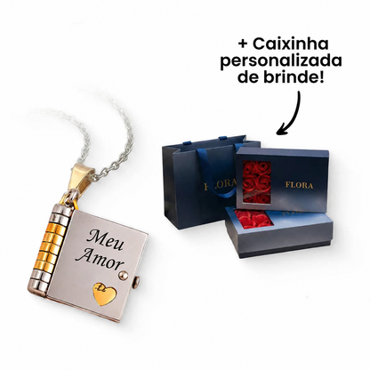 Colar Livro Meu Amor