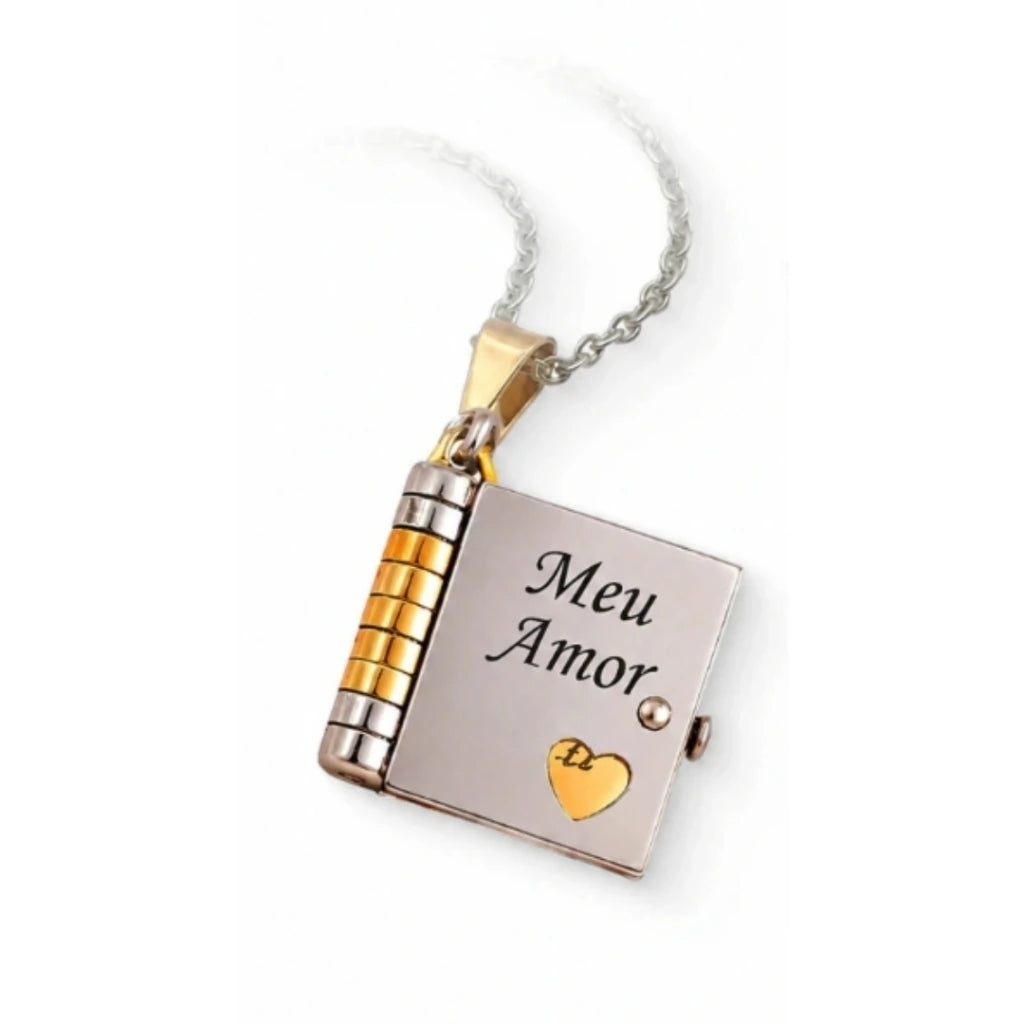 Colar Livro- Meu Amor